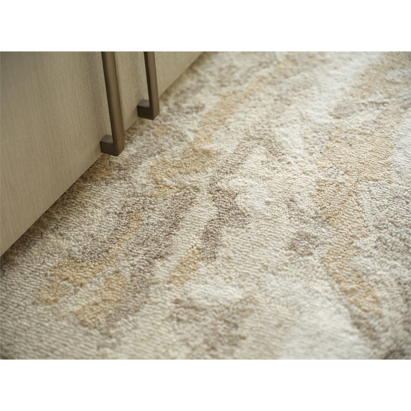 Cortero Hand-Tufted New Zealand Wool Gold/Ivory 6'x9' Area Rug