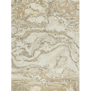 Cortero Hand-Tufted New Zealand Wool Gold/Ivory 6'x9' Area Rug