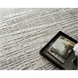 Crescendo Handloomed Bamboo Silk Silver 2'x3' Area Rug