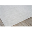 Crescendo Handloomed Bamboo Silk White 2'x3' Area Rug