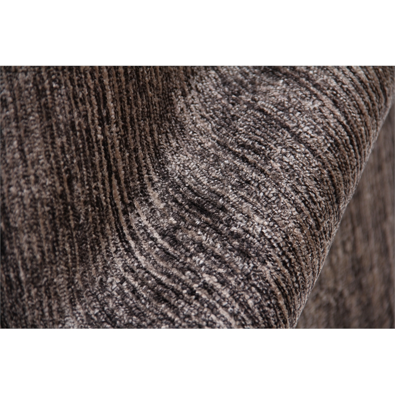 Crush Hand-Knotted Bamboo Silk Charcoal/Gray 6'x9' Area Rug