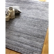 Crush Hand-Knotted Bamboo Silk Charcoal/Gray 6'x9' Area Rug