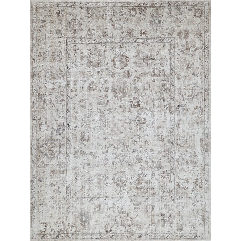 Dorchester Handloomed Wool/Bamboo Silk Beige/Brown 6'x9' Area Rug