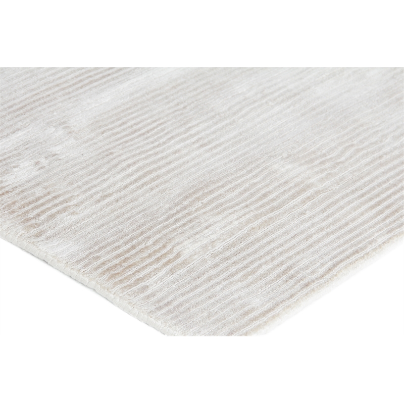 Dove Handloomed Viscose Silver 9'x12' Area Rug