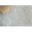 Eaton Hand-Knotted Wool/Bamboo Silk Ivory/Blue 14'x18' Area Rug