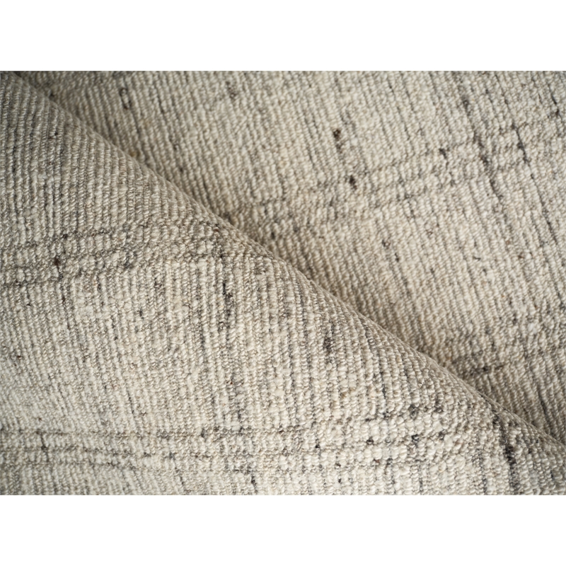 Desi Hand-Knotted Wool Silver 6'x9' Area Rug