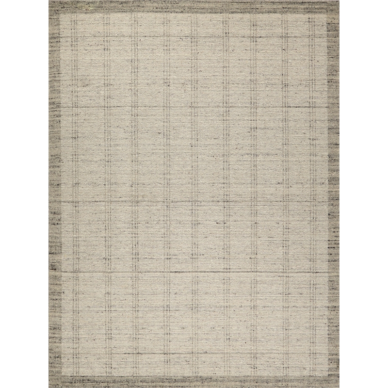 Desi Hand-Knotted Wool Silver 6'x9' Area Rug