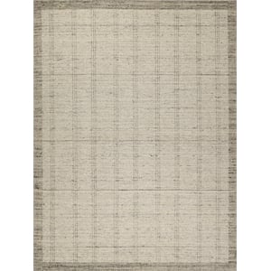 Desi Hand-Knotted Wool Silver 9'x12' Area Rug