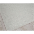 Crescendo Handloomed Bamboo Silk Silver 6'x9' Area Rug