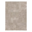 Distressed Suede Hand-Tufted Leather Suede Beige 9'6