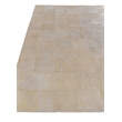 Distressed Suede Hand-Tufted Leather Suede Ivory 8'x11' Area Rug