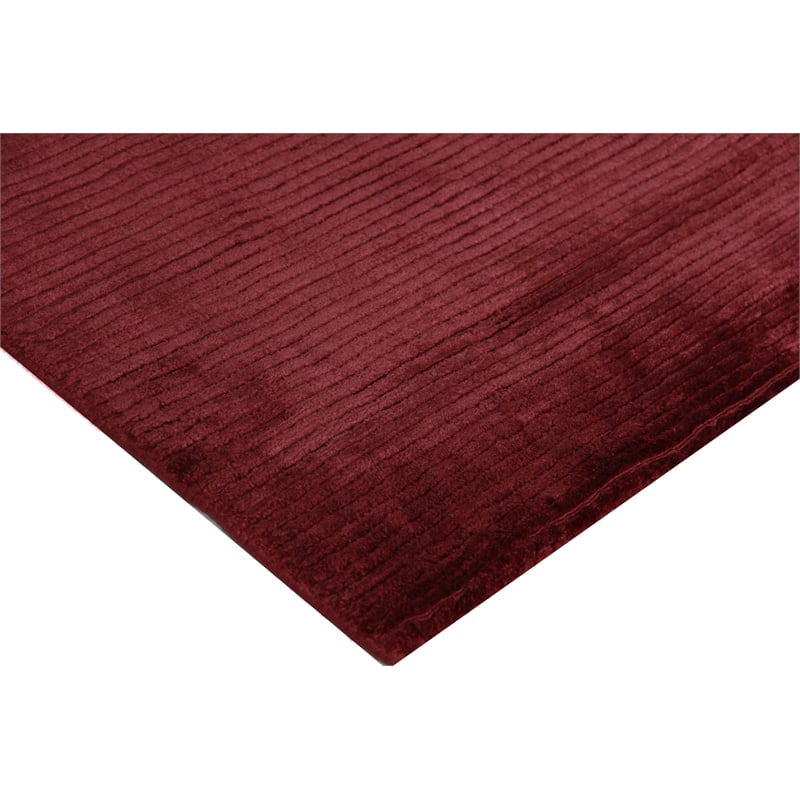 Dove Handloomed Viscose Red 14'x18' Area Rug
