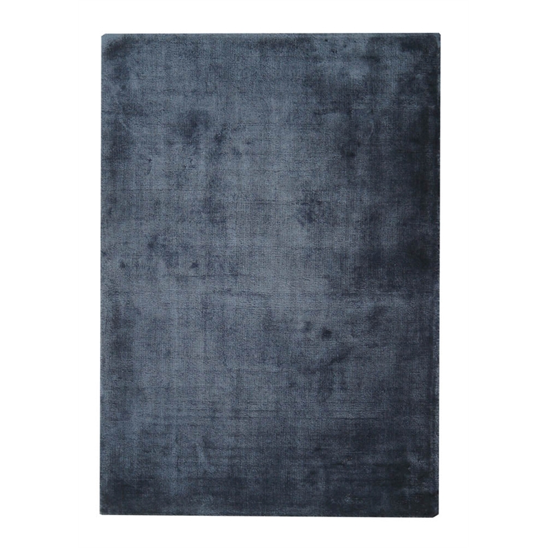 Dove Handloomed Viscose Navy 6'x9' Area Rug