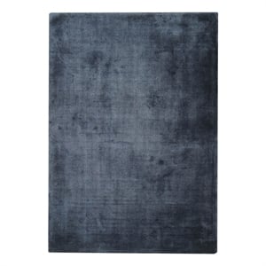 Dove Handloomed Viscose Navy 6'x9' Area Rug