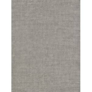 Duo Handloomed Wool/Bamboo Silk Dark Gray/Silver 2'x3' Area Rug
