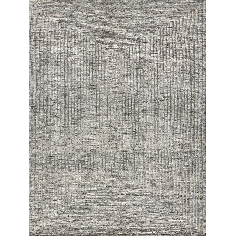 Crescent Hand-Knotted New Zealand Wool Gray 12'x15' Area Rug