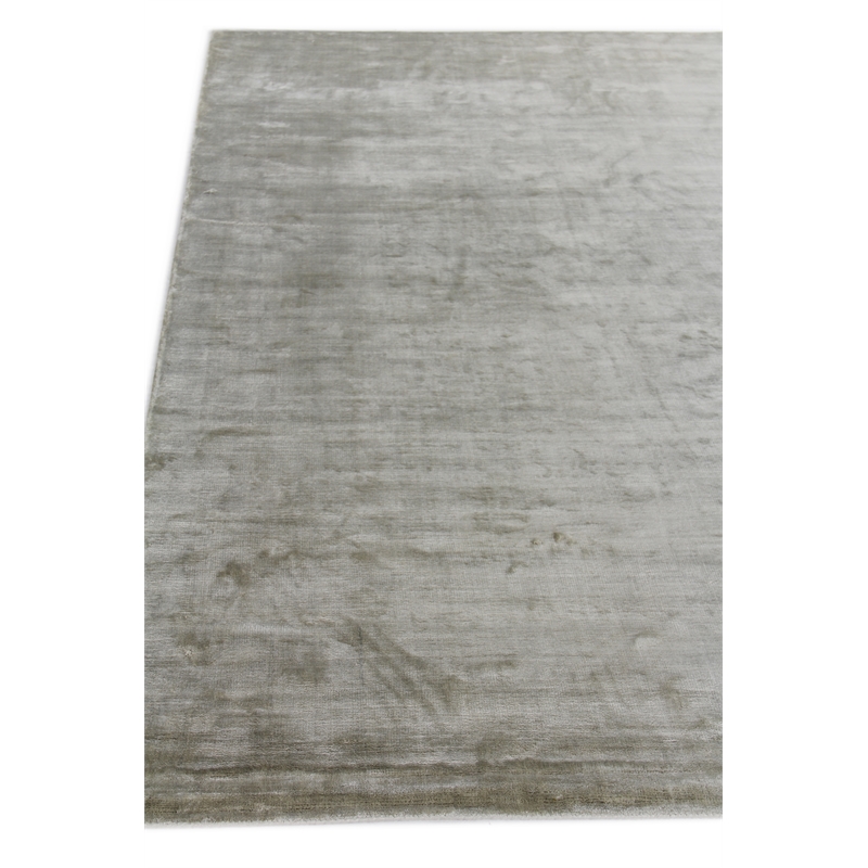 Dove Plain Handloomed Viscose Light Green 10'x14' Area Rug