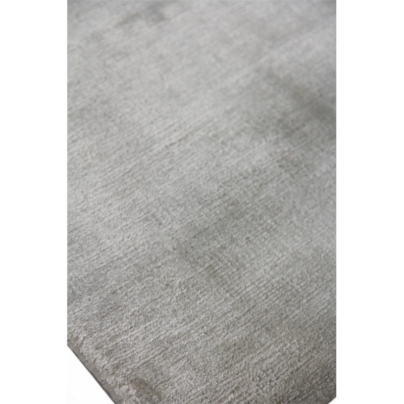 Dove Plain Handloomed Viscose Light Green 10'x14' Area Rug