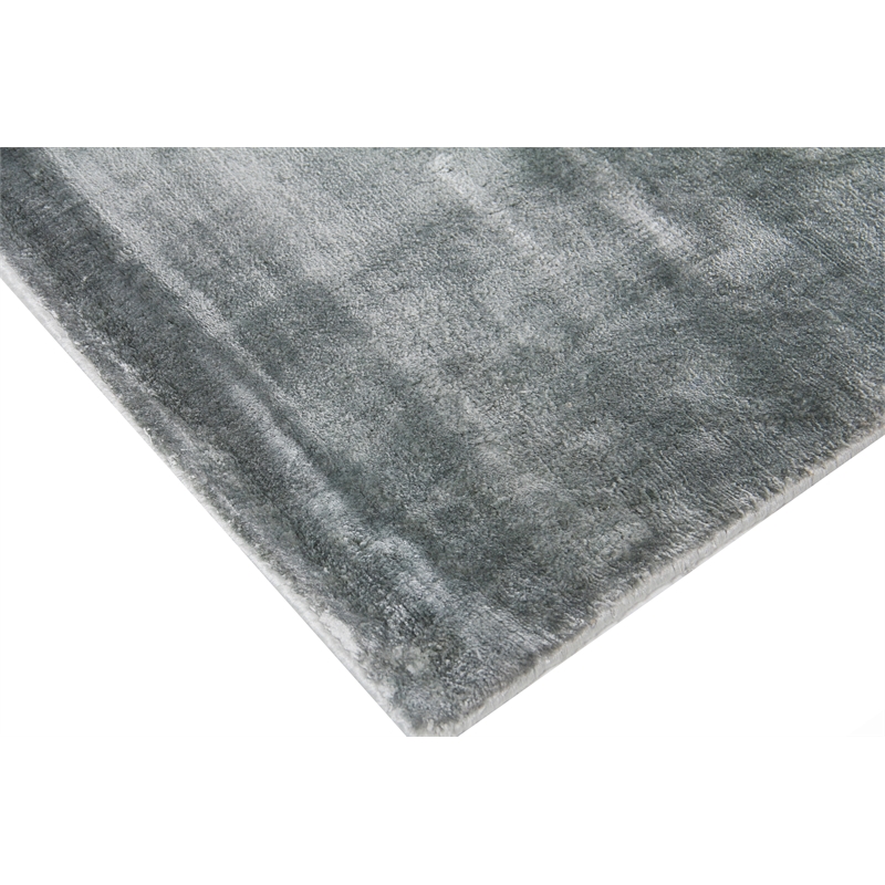 Dove Plain Handloomed Viscose Blue Aqua 9'x12' Area Rug