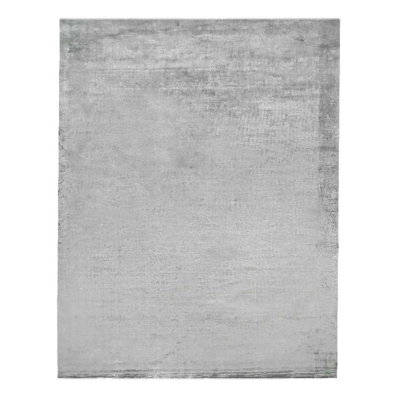 Dove Plain Handloomed Viscose Blue Aqua 9'x12' Area Rug