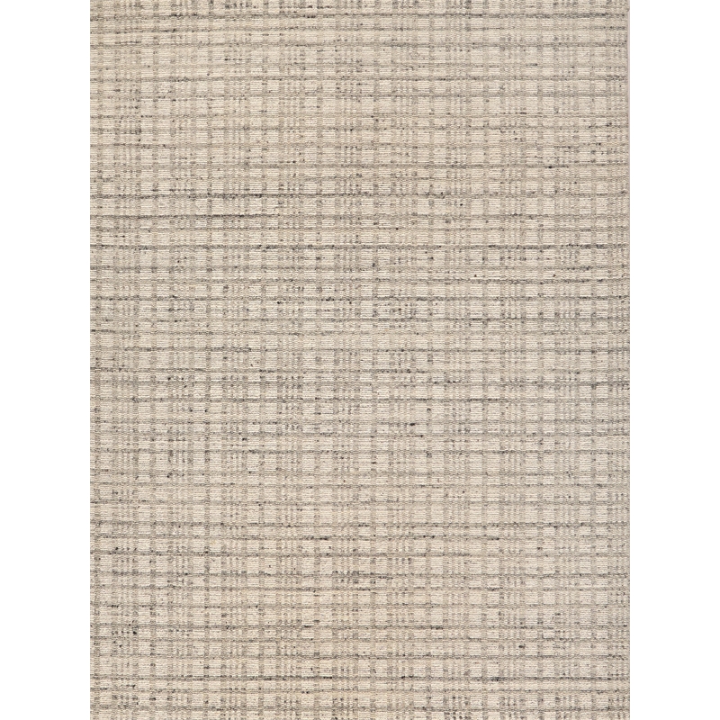 Desi Hand-Knotted Wool Light Silver 6'x9' Area Rug
