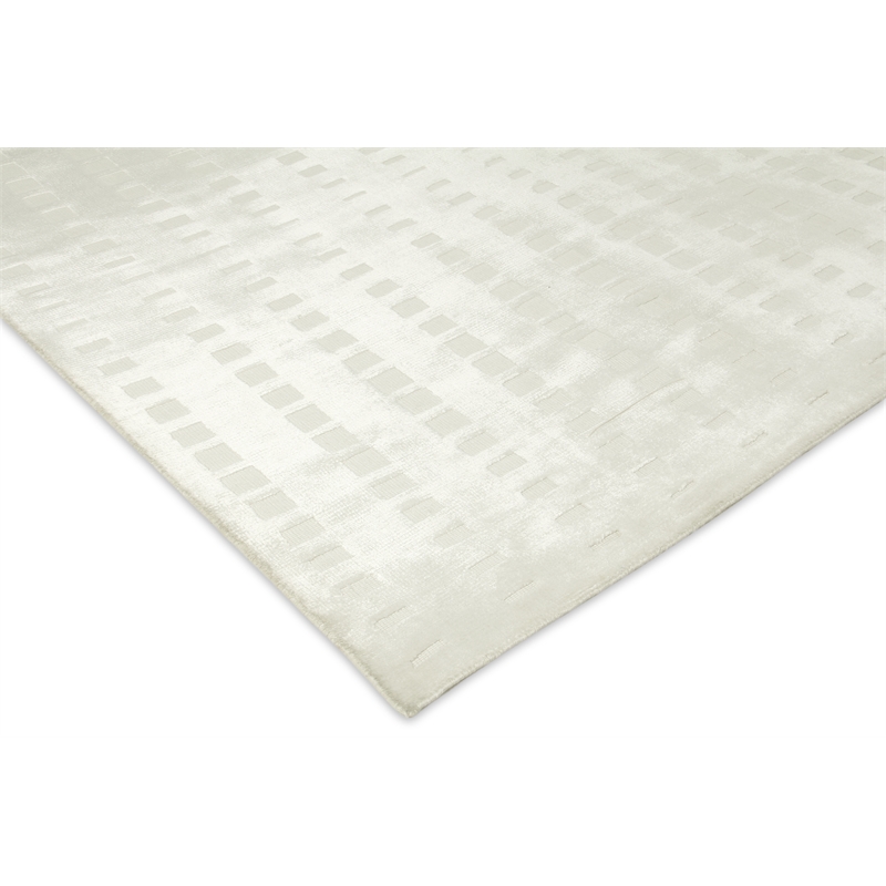 Dovey Handloomed Bamboo Silk White 13'6