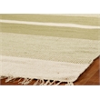 Druggets Flatweave New Zealand Wool Green 5'x8' Area Rug