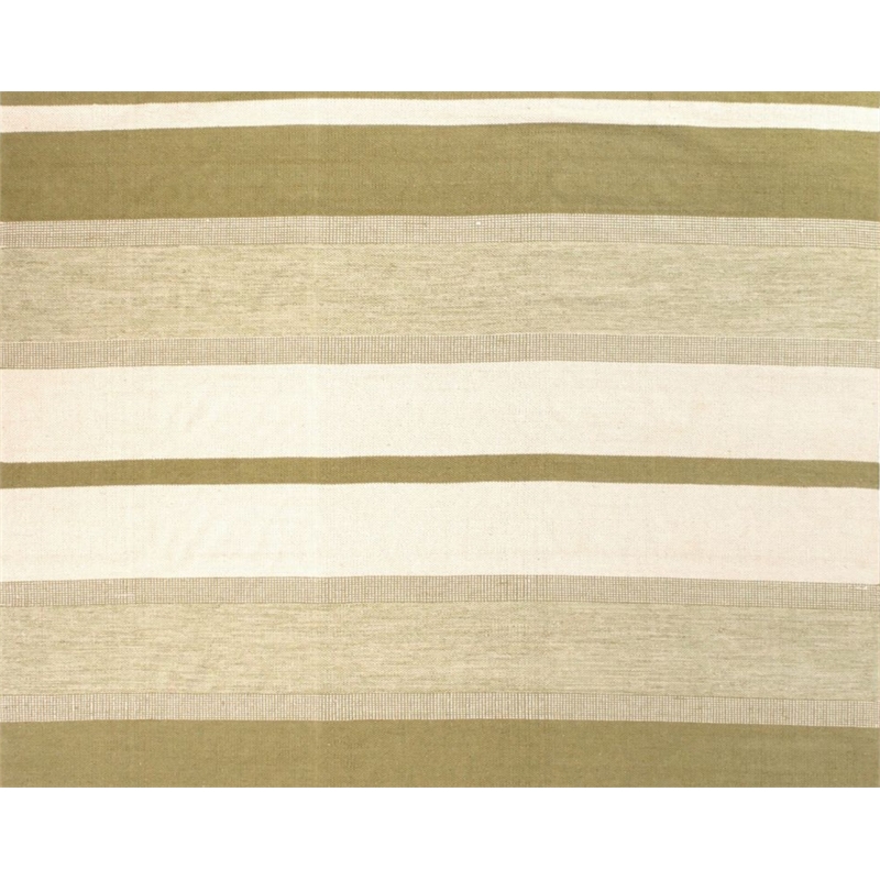 Druggets Flatweave New Zealand Wool Green 5'x8' Area Rug
