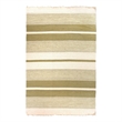 Druggets Flatweave New Zealand Wool Green 5'x8' Area Rug