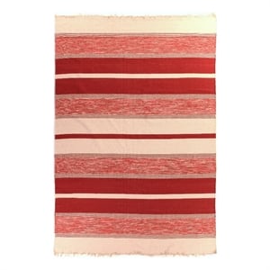 Druggets Flatweave Cotton Red 5'x8' Area Rug