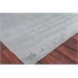 Crush Hand-Knotted Bamboo Silk Light Silver 10'x14' Area Rug