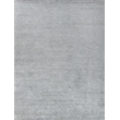 Crush Hand-Knotted Bamboo Silk Light Silver 10'x14' Area Rug