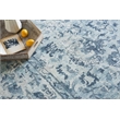 Dorchester Handloomed Wool/Bamboo Silk Navy/Blue 8'x10' Area Rug