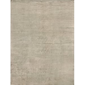 Dove Embossed Handloomed Viscose Light Beige 6'x9' Area Rug