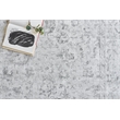 Dorchester Handloomed Wool/Bamboo Silk Ivory/Silver 6'x9' Area Rug
