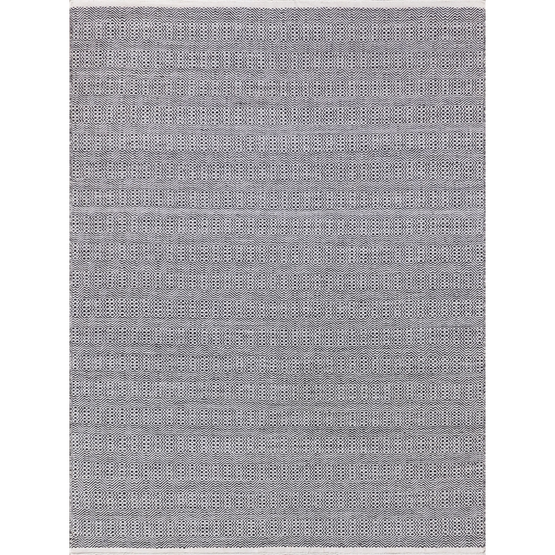 Echo Flatweave Pet Ivory/Black 8'x10' Area Rug