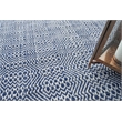 Echo Flatweave Pet Ivory/Blues 5'x8' Area Rug