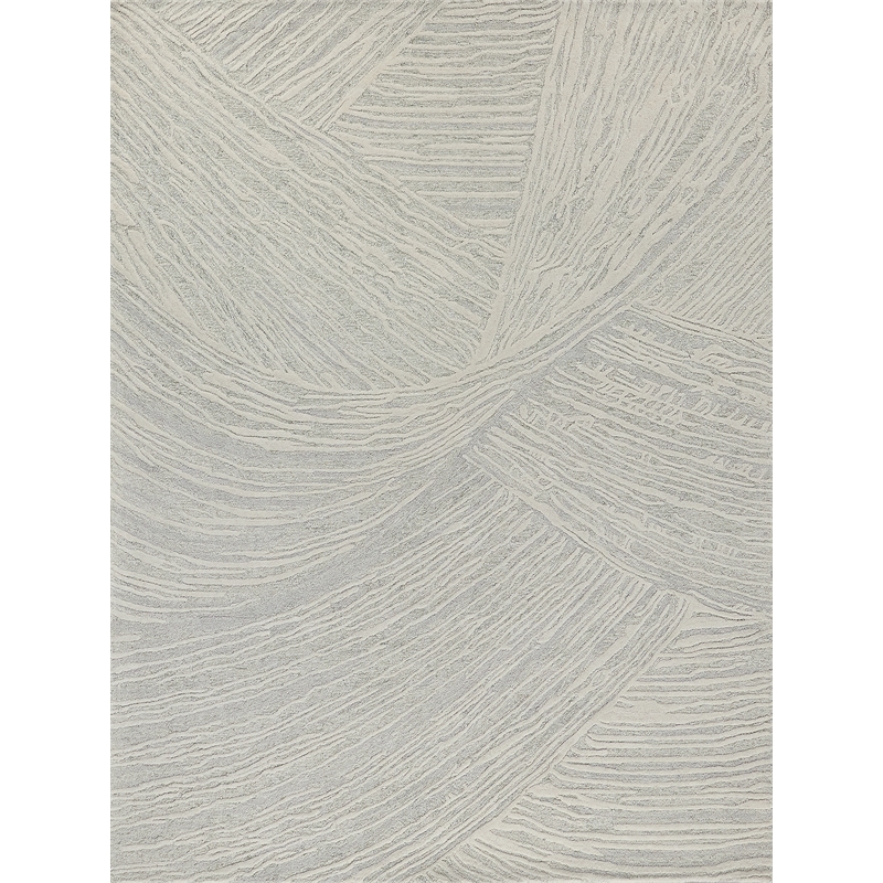 Entro Hand-Tufted New Zealand Wool Sage Green/Ivory 6'x9' Area Rug