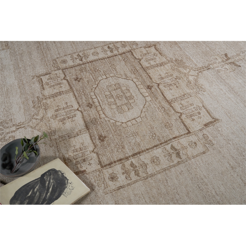 Estate Handloomed Pet Light Gray/Gray 9'x12' Area Rug