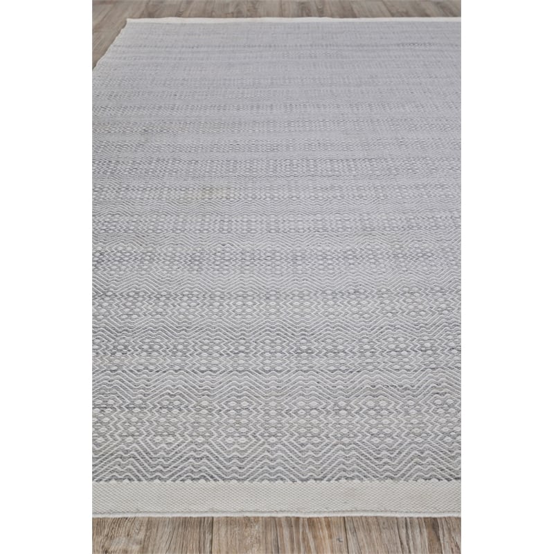 Echo Flatweave Pet Ivory/Light Silver 5'x8' Area Rug