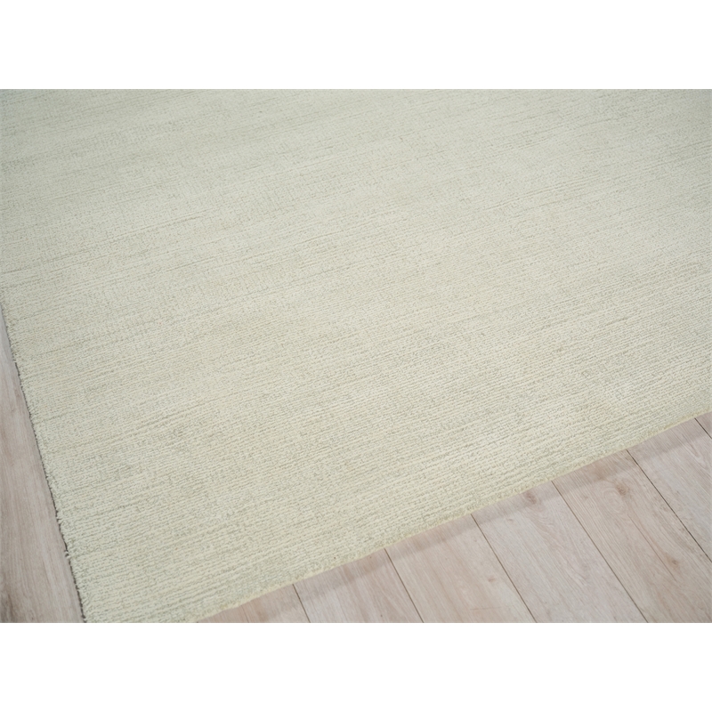 Elements Hand-Tufted New Zealand Wool Green/Ivory 4'x6' Area Rug