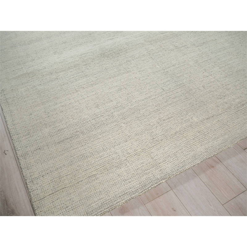 Elements Hand-Tufted New Zealand Wool Gray/Ivory 12'x15' Area Rug