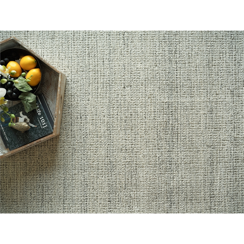 Elements Hand-Tufted New Zealand Wool Gray/Ivory 12'x15' Area Rug