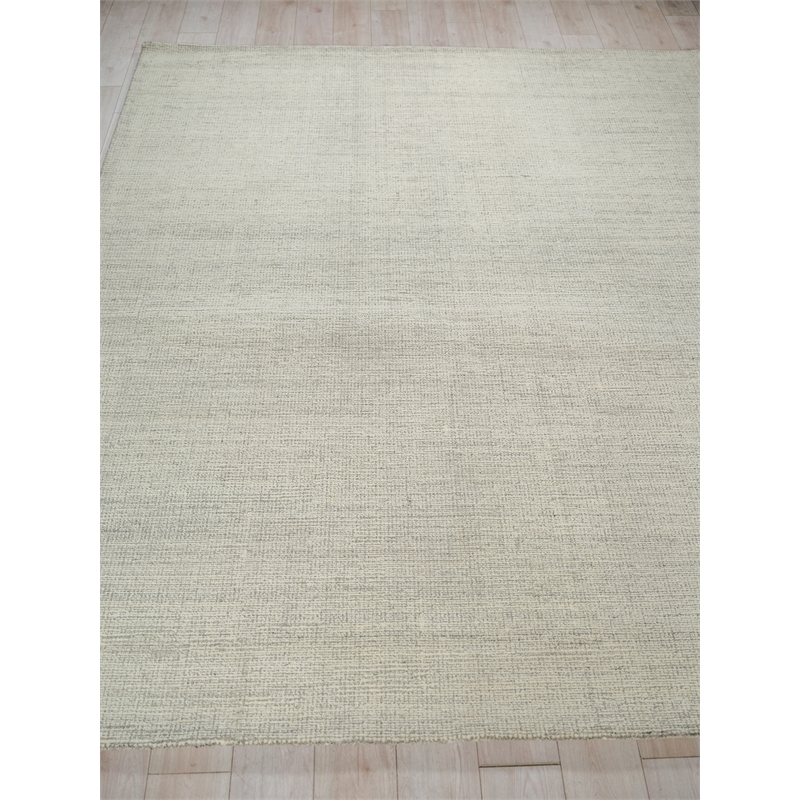 Elements Hand-Tufted New Zealand Wool Gray/Ivory 15'x20' Area Rug