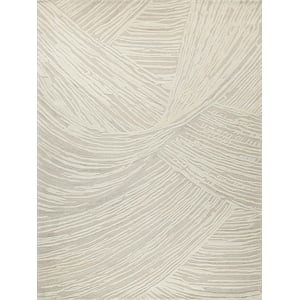 Entro Hand-Tufted New Zealand Wool Beige/Ivory 9'x12' Area Rug