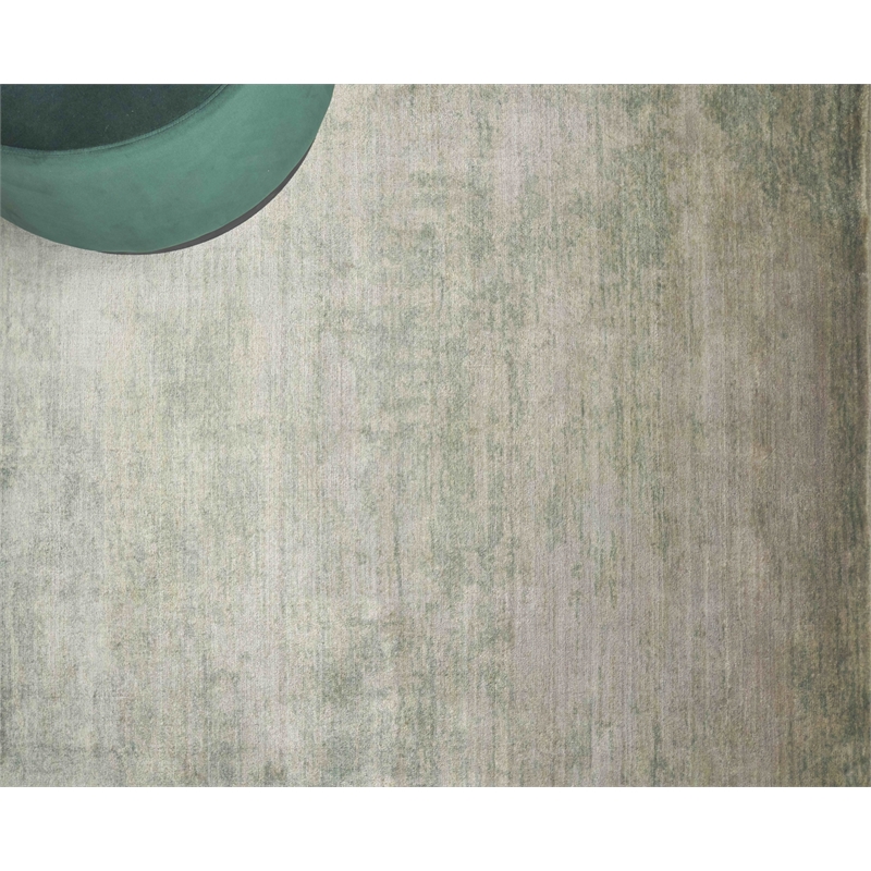 Enzo Handloomed Bamboo Silk Beige 8'x10' Area Rug