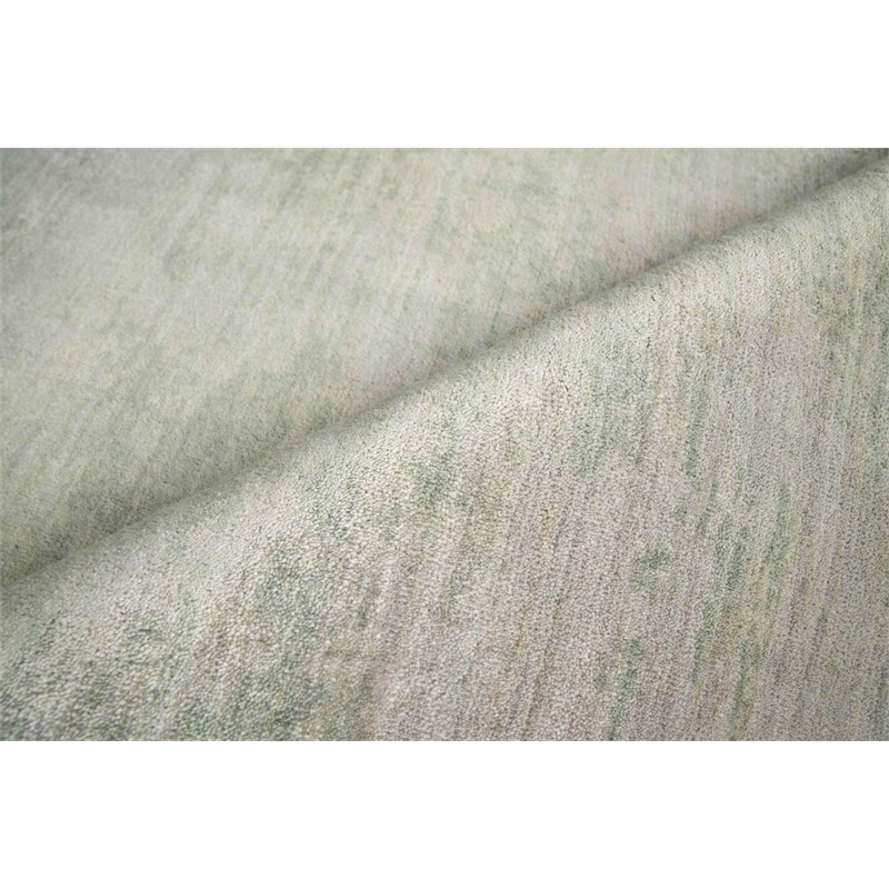 Enzo Handloomed Bamboo Silk Beige 9'x12' Area Rug