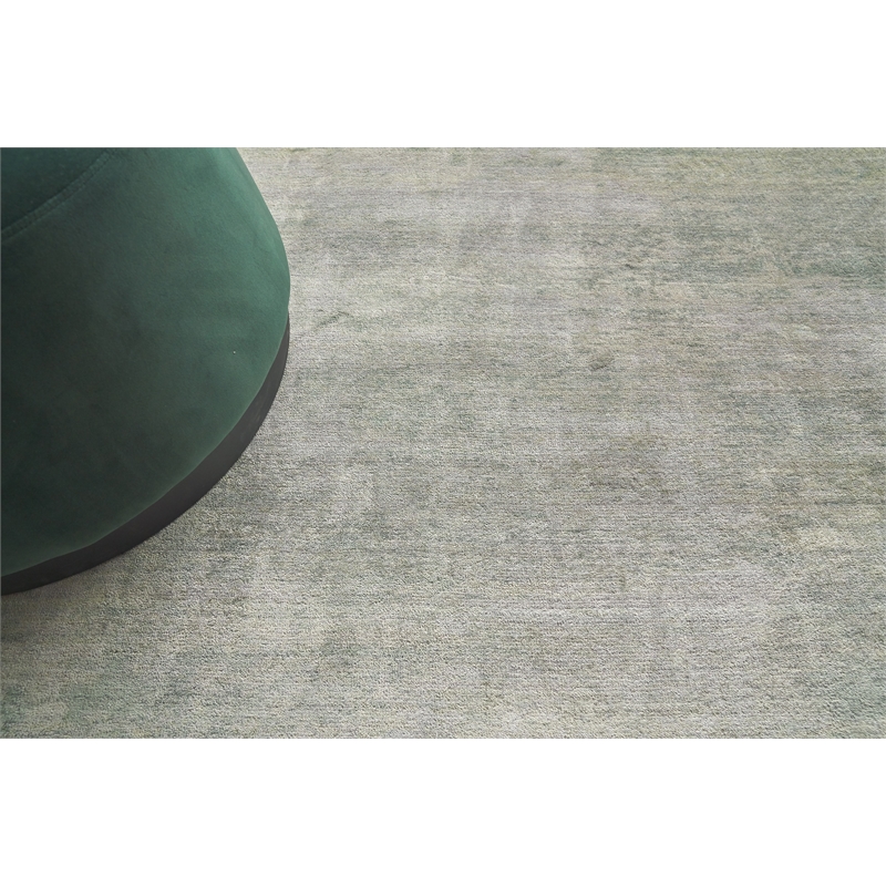 Enzo Handloomed Bamboo Silk Beige 9'x12' Area Rug