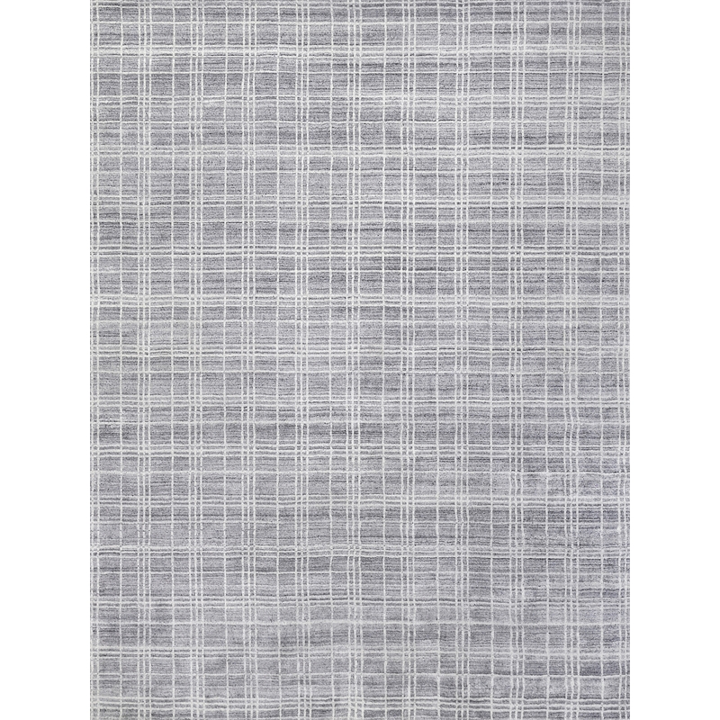 Fairbanks Handloomed Bamboo Silk Blue/White 10'x14' Area Rug