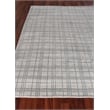 Fairbanks Handloomed Bamboo Silk White/Light Silver 6'x9' Area Rug